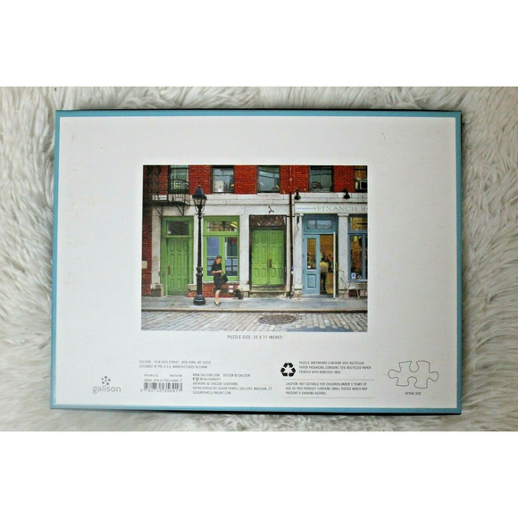 NIB GALISON - VINCENT GIARANNO: NEW YORK, NEW YORK 1000 PIECE JIGSAW PUZZLE - Picture 2 of 2